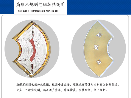 扇形不規(guī)則電磁加熱線(xiàn)圈